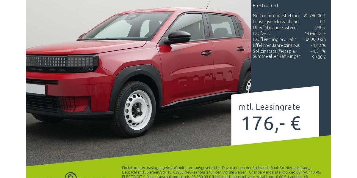 Fiat Grande Panda 1.500 km 22.480 &euro; Borken 46325