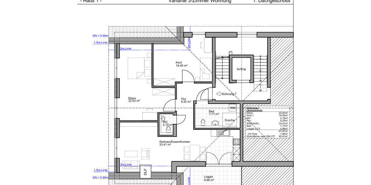 Etagenwohnung Endingen am Kaiserstuhl Endingen - 4 Zimmer, 94 m&sup2;, 569.000&euro; | Angebot:26330302