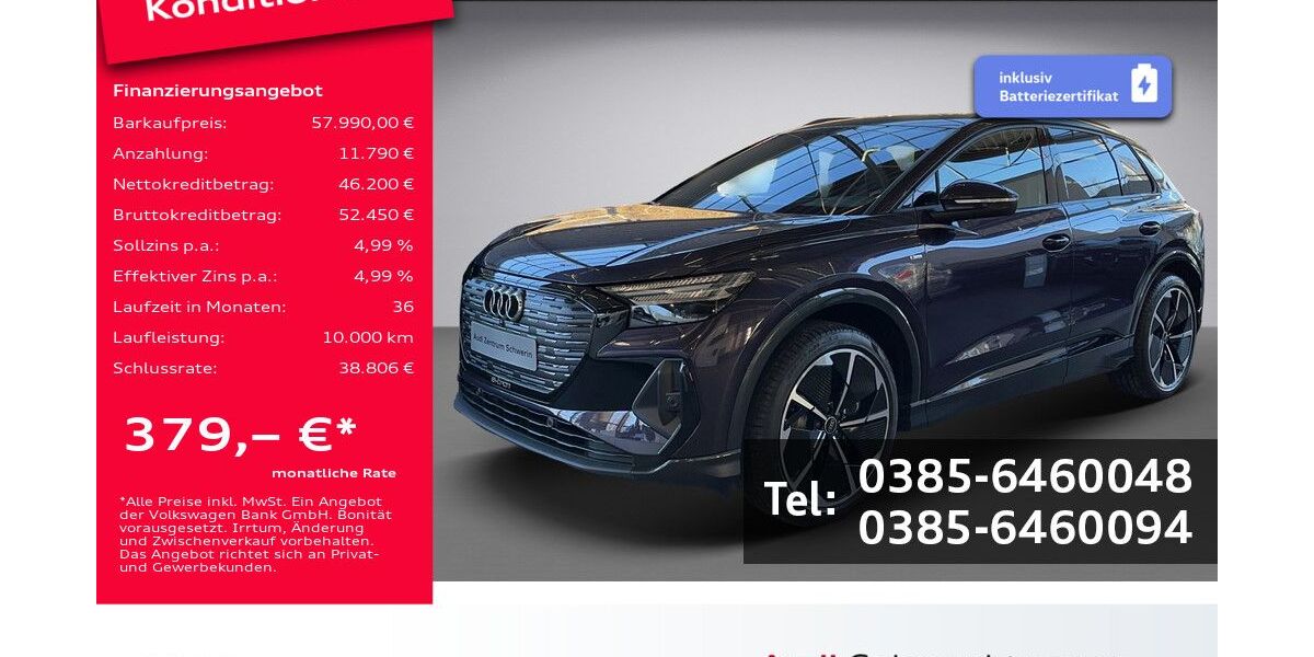 Audi Q4 e-tron 7.000 km 57.990 &euro; Schwerin 19061