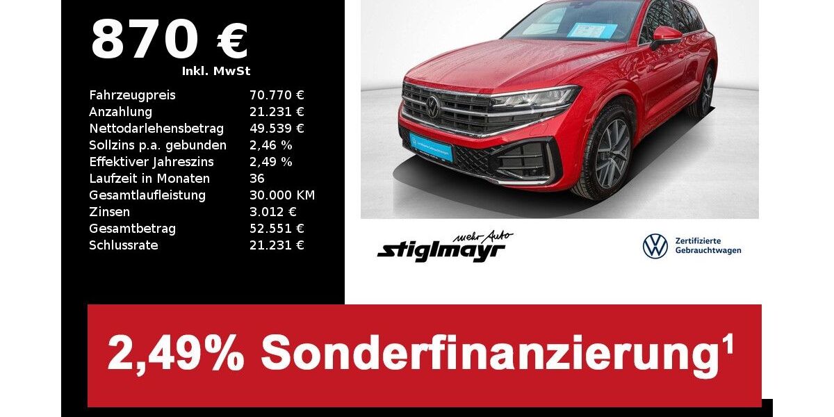 VW Touareg 17.601 km 69.970 &euro; Pfaffenhofen/Ilm 85276