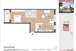 Exklusive 2-Zimmer Neubau-Wohnung in Top Lage mit Terrasse und Gründach