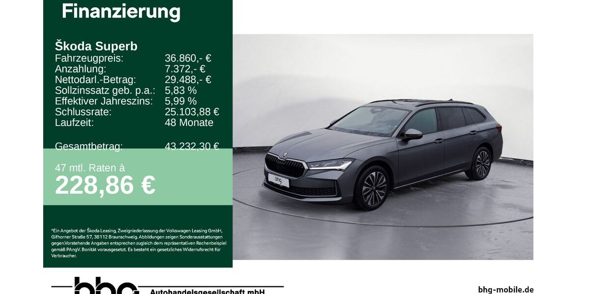 Skoda Superb 27.344 km 36.860 &euro; Durmersheim 76448