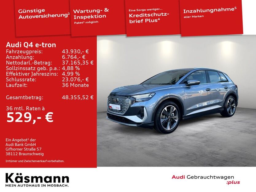 Audi Q4 e-tron 5.452 km 43.930 € Mosbach 74821