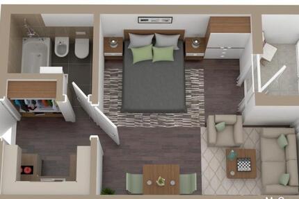 1-Zimmer-Wohnung mit Balkon, Aufzug & Schwimmbad – Baiersbronn 1 zimmer