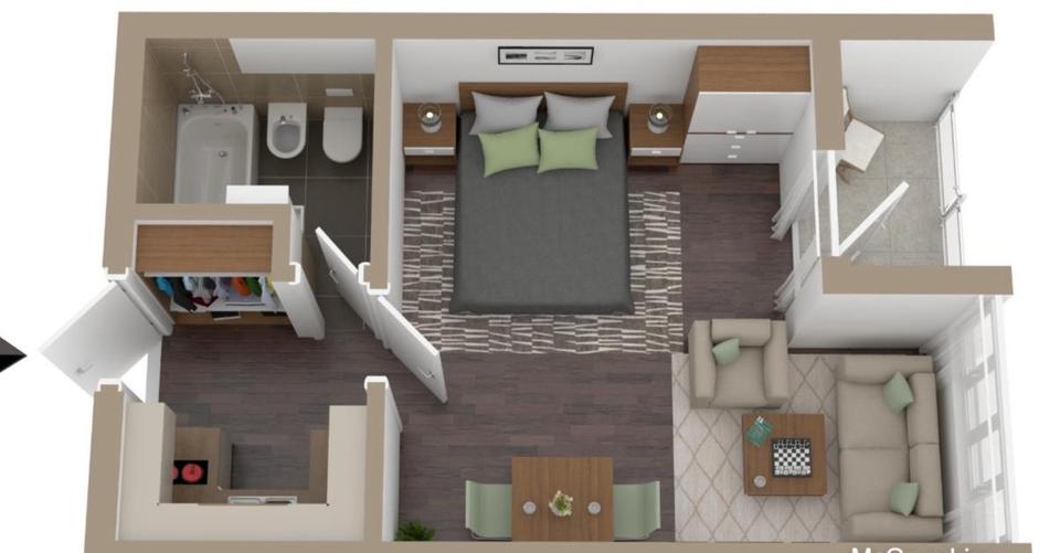 1-Zimmer-Wohnung mit Balkon, Aufzug & Schwimmbad – Baiersbronn 1 zimmer