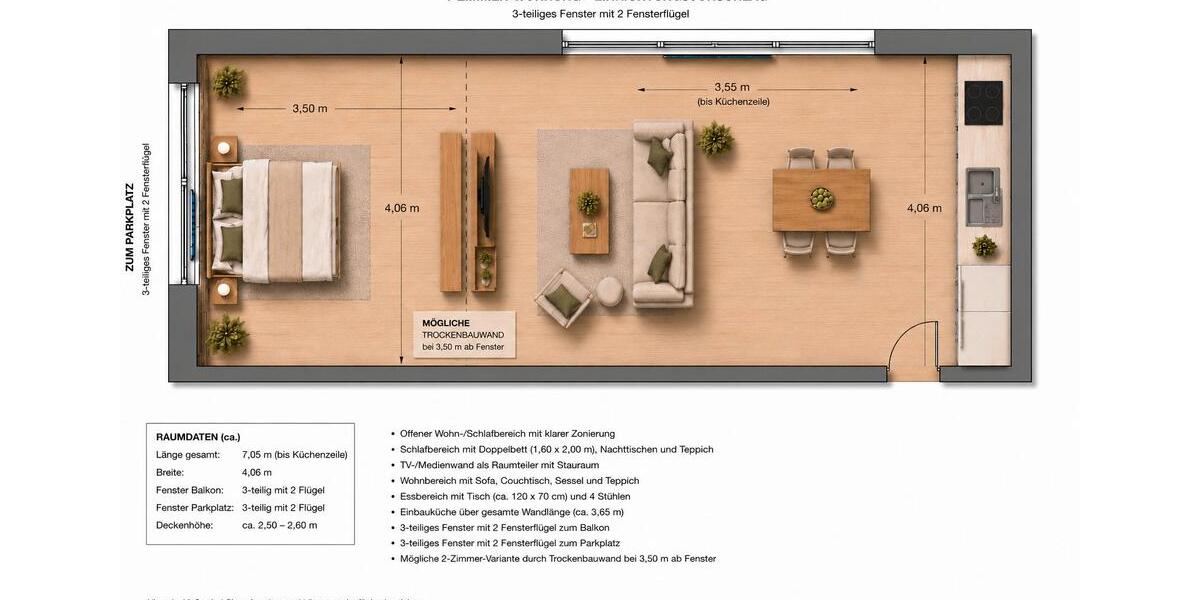 Etagenwohnung Kremmen - 1 Zimmer, 49 m&sup2;, 747&euro; | Angebot:26678572