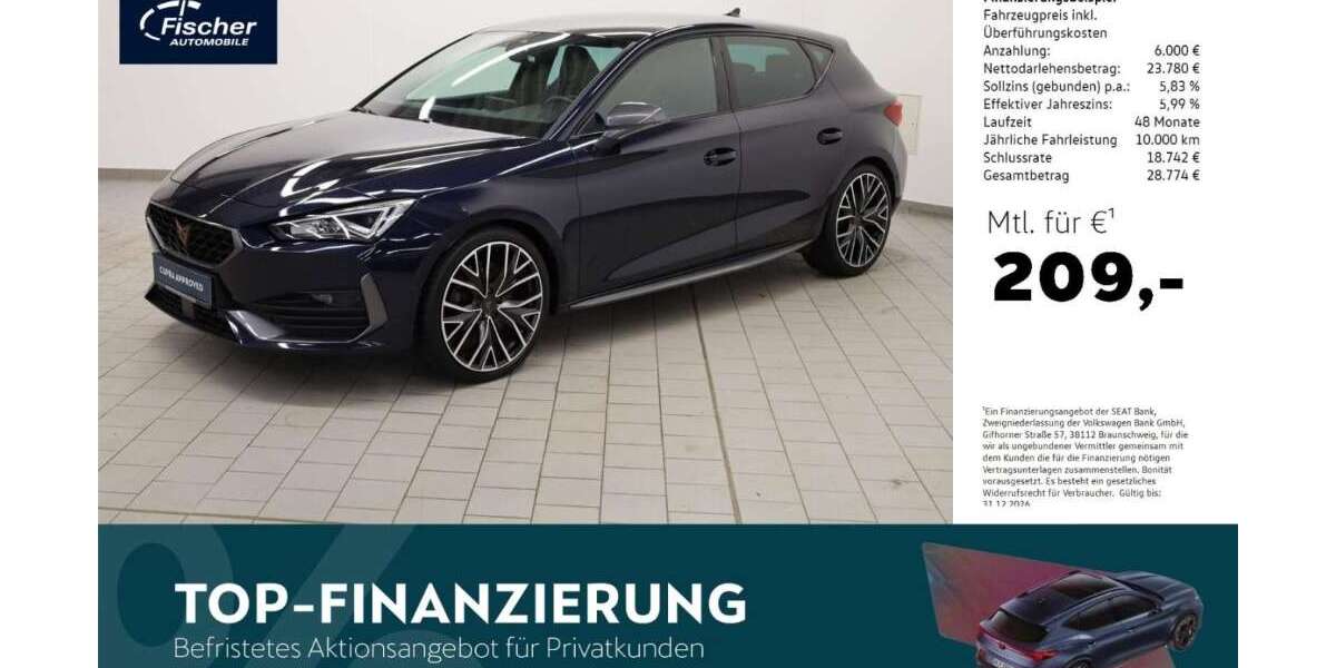 Cupra Leon 33.531 km 29.480 &euro; Amberg 92224