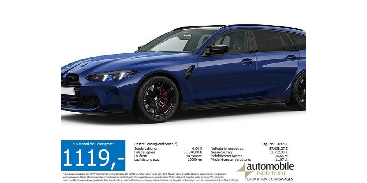BMW M3 16.600 km 85.639 &euro; Paderborn 33100