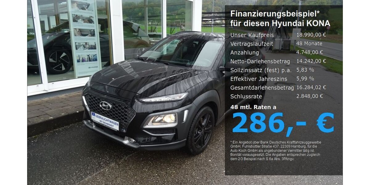 Hyundai KONA 50.600 km 18.790 &euro; Bad Feilnbach 83075