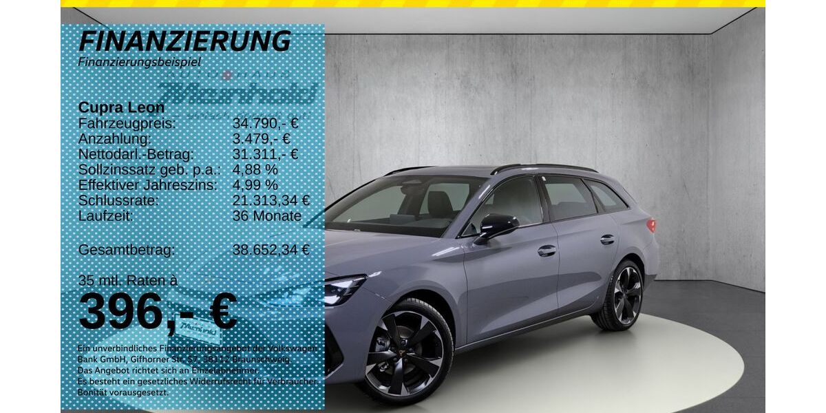 Cupra Leon 1.010 km 34.990 &euro; Auerbach/Rebesgrün 08209
