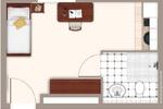 Etagenwohnung Nürnberg Altstadt, St. Lorenz - 1 Zimmer, 24 m&sup2;, 149.000&euro; | Angebot:26762641