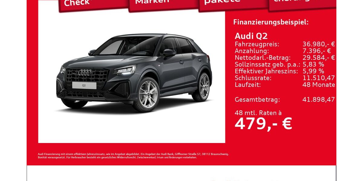 Audi Q2 11.322 km 36.980 &euro; Hamburg 22419