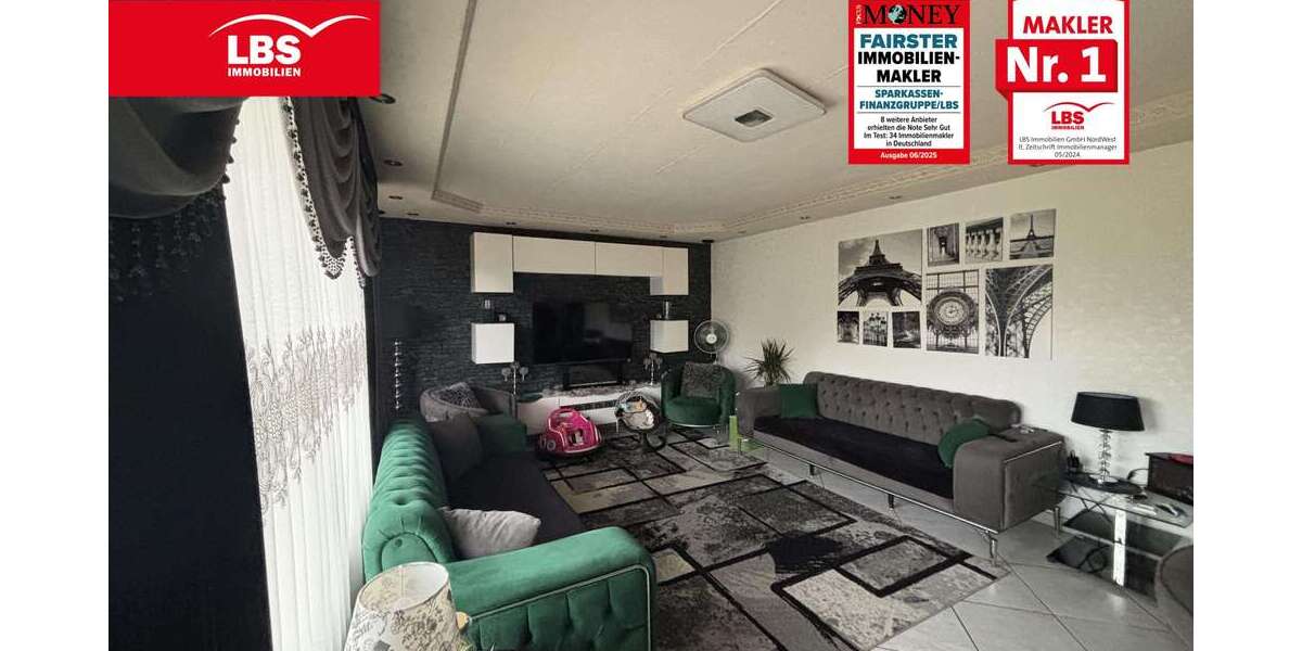 Etagenwohnung Recklinghausen Berghausen - 3 Zimmer, 82 m&sup2;, 155.000&euro; | Angebot:24973381