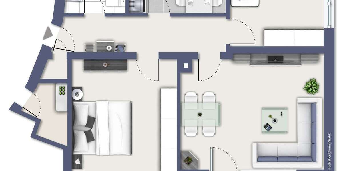 Etagenwohnung Hardheim - 3 Zimmer, 63 m&sup2;, 114.000&euro; | Angebot:25481382