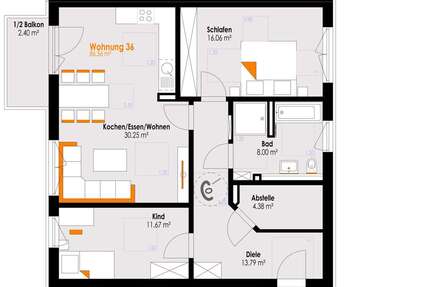 Wohnung Füssen Füssen-West - 3 Zimmer, 87 m&sup2;, 555.000&euro; | Angebot:26130643