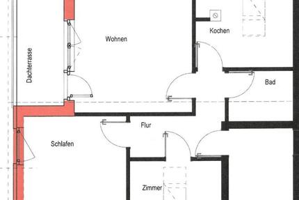 Helle 3 Zi. DG Wohnung mit Dachterrasse in ruhiger Lage 3 zimmer
