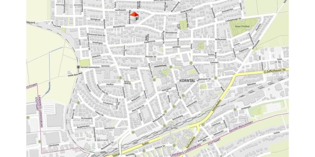 Etagenwohnung Korntal-Münchingen Korntal - 2 Zimmer, 75 m&sup2;, 269.000&euro; | Angebot:26826699