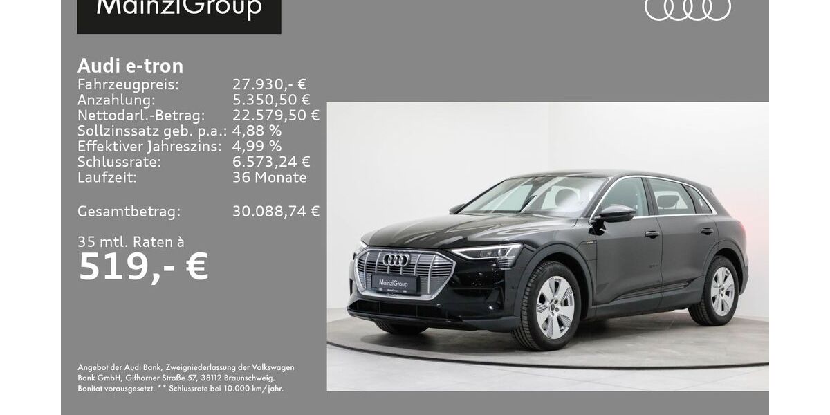 Audi e-tron 17.200 km 27.930 &euro; Feldkirchen/Westerham 83620