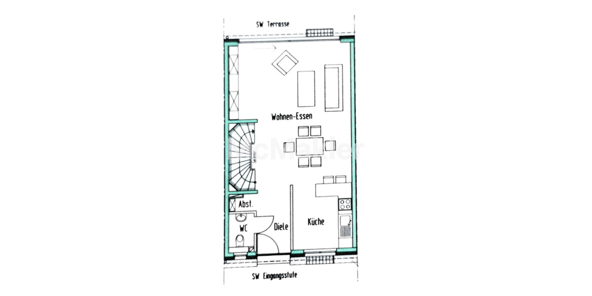 Reihenmittelhaus Bottrop Batenbrock - 5 Zimmer, 122 m&sup2;, 455.000&euro; | Angebot:26826108