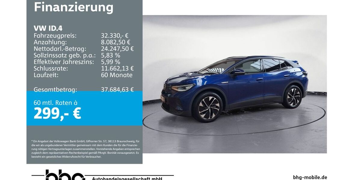 VW ID.4 55.193 km 31.760 &euro; Ettlingen 76275