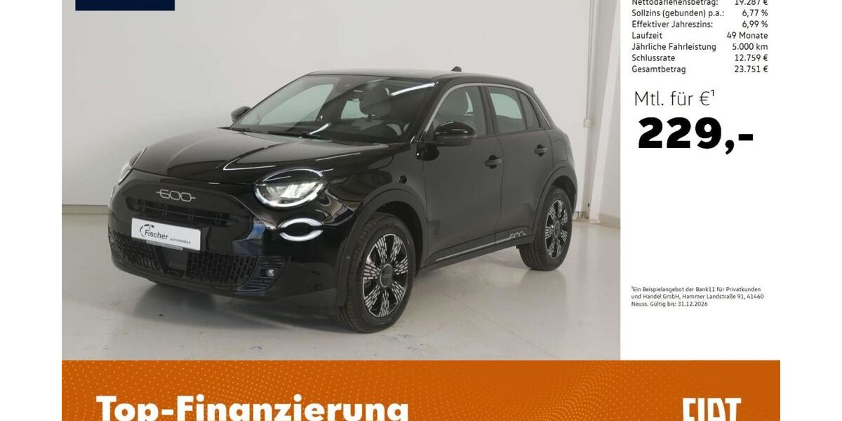 Fiat 600 21.718 km 20.480 &euro; Pilsach 92367