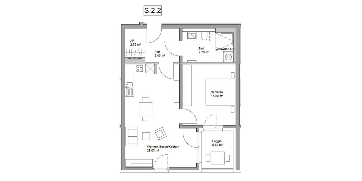 Etagenwohnung Neumarkt in der Oberpfalz Neumarkt - 2 Zimmer, 63 m&sup2;, 1.080&euro; | Angebot:26388234