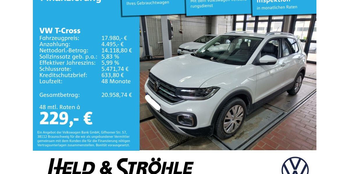 VW T-Cross 31.198 km 17.980 &euro; Neu-Ulm 89231