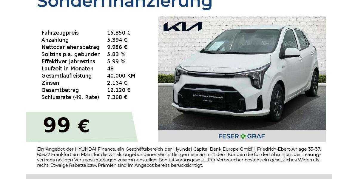 Kia Picanto 9.236 km 15.350 &euro; Roth 91154