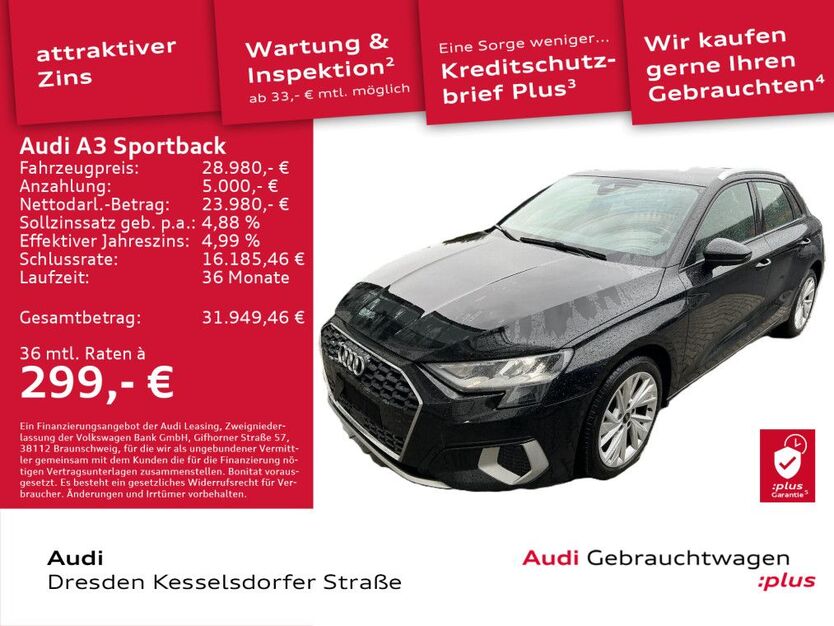 Audi A3 10.995 km 28.980 € Dresden 01169