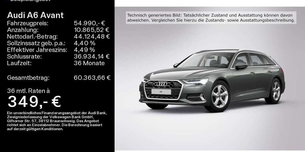 Audi A6 9.062 km 54.990 € Hofheim 65719