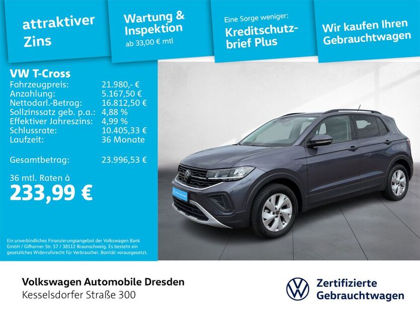 VW T-Cross 8.702 km 21.980 € Dresden 01169