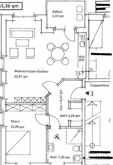 Etagenwohnung Hopsten - 2 Zimmer, 64 m&sup2;, 434&euro; | Angebot:26646845