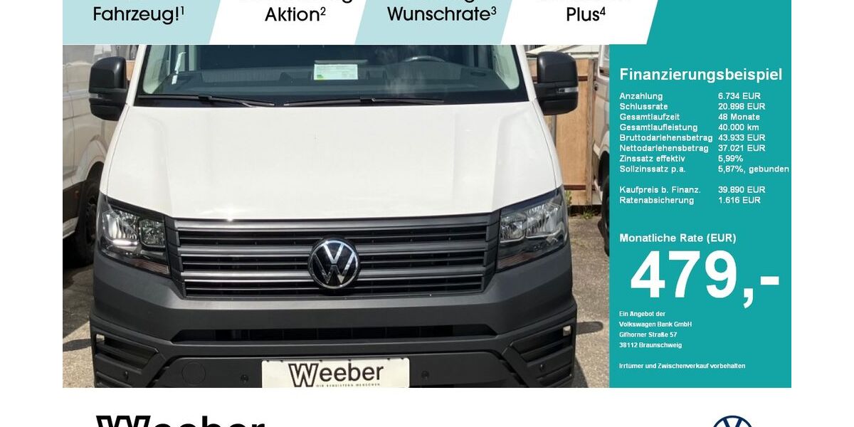 VW Crafter 4.500 km 41.999 &euro; Weil der Stadt 71263