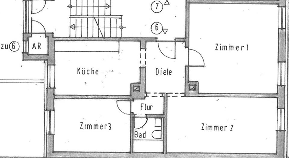 Etagenwohnung Ettlingen - 3 Zimmer, 80 m&sup2;, 1.090&euro; | Angebot:24831468