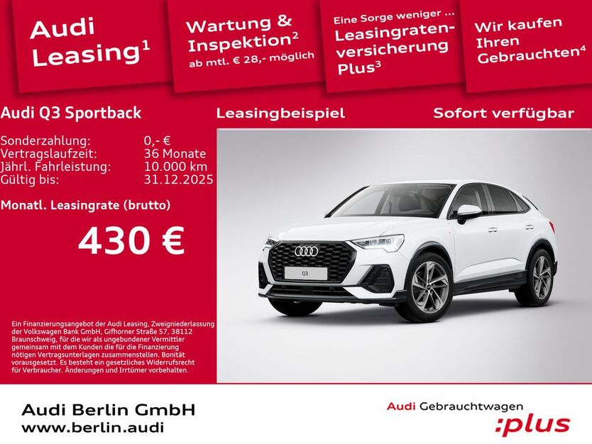 Audi Q3 8.842 km 44.500 € Berlin 12489