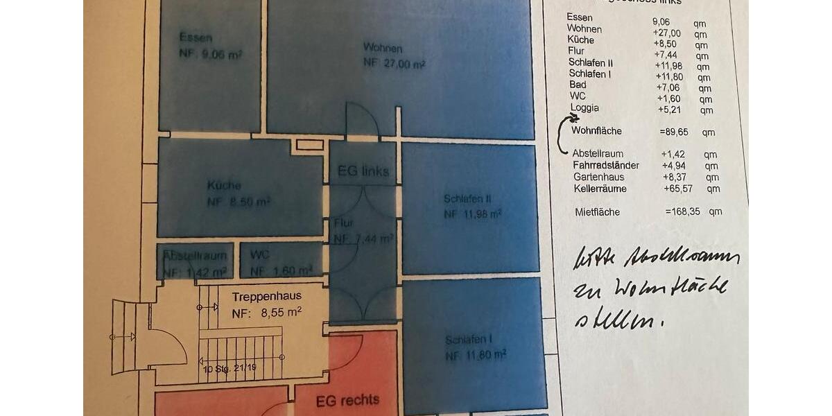 Erdgeschoßwohnung Oldenburg Ziegelhof - 4 Zimmer, 90 m&sup2;, 1.450&euro; | Angebot:26406972