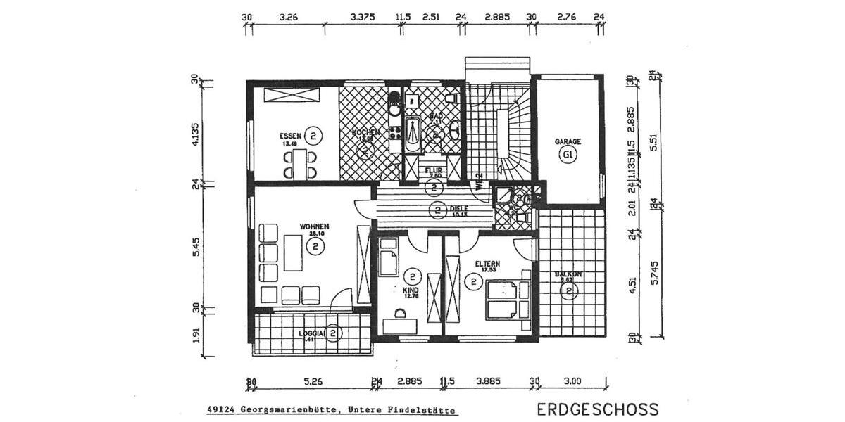 Erdgeschoßwohnung Georgsmarienhütte - 4 Zimmer, 122 m&sup2;, 218.000&euro; | Angebot:26762060