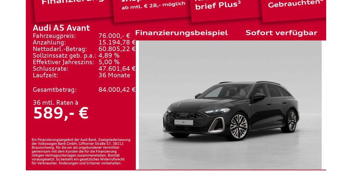 Audi A5 6.001 km 72.500 &euro; Berlin 12489