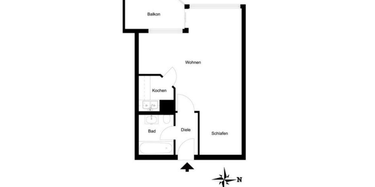 Etagenwohnung Erding - 1 Zimmer, 39 m&sup2;, 219.000&euro; | Angebot:26965465