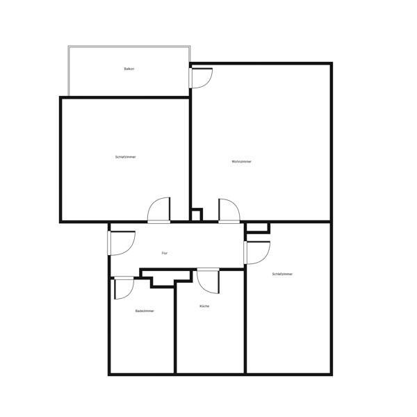 Schöner Wohnen: komfortable 3-Zimmer-Wohnung mit Loggia zimmer