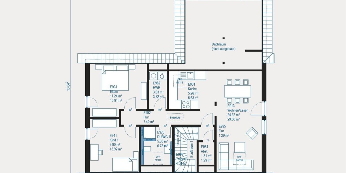 Generationenhaus mit flexiblem Raumkonzept und separater Einliegerwohnung - Zweifamilienhaus Schweinfurt Bellevue | Angebot:27340886