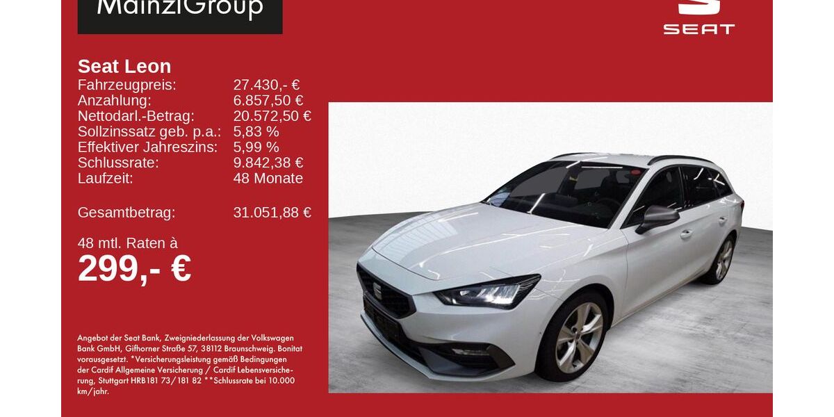 Seat Leon 16.700 km 27.430 &euro; Feldkirchen/Westerham 83620