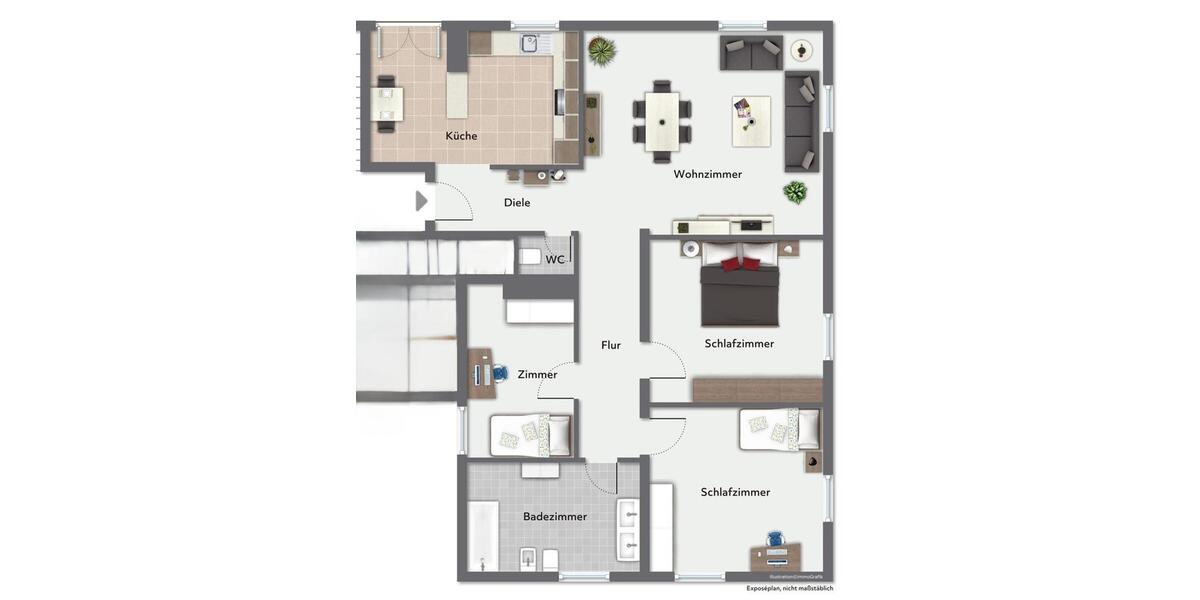 Etagenwohnung Planegg - 4 Zimmer, 142 m&sup2;, 2.125&euro; | Angebot:26384441