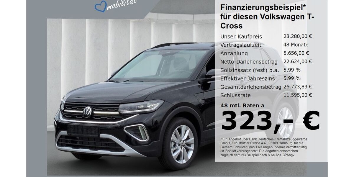 VW T-Cross 1.023 km 27.979 &euro; Ruhstorf 94099