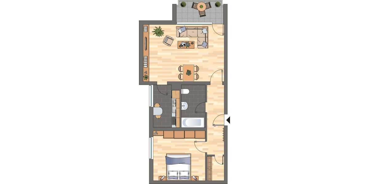 Etagenwohnung Neustadt an der Weinstraße - 2 Zimmer, 59 m&sup2;, 649&euro; | Angebot:26688352