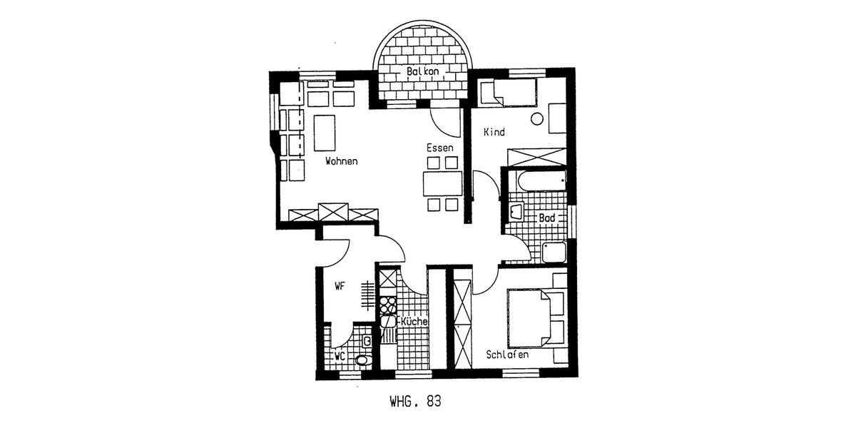 Etagenwohnung Meißen Obermeisa - 3 Zimmer, 80 m&sup2;, 135.000&euro; | Angebot:26686248