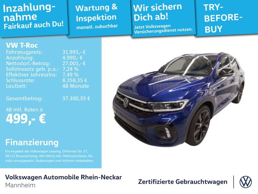 VW T-Roc 15.294 km 31.991 € Mannheim 68309