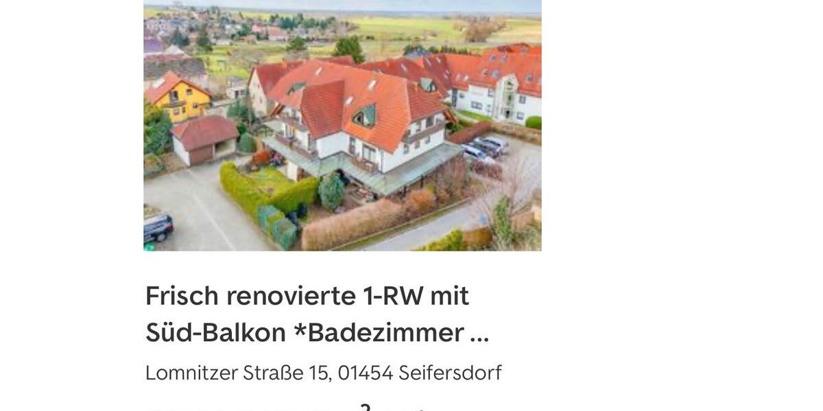 Schicke 1 Raum in Seifersdorf 1 zimmer