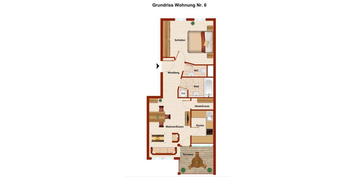 Etagenwohnung Schönaich - 2.5 Zimmer, 57 m&sup2;, 750&euro; | Angebot:24347680
