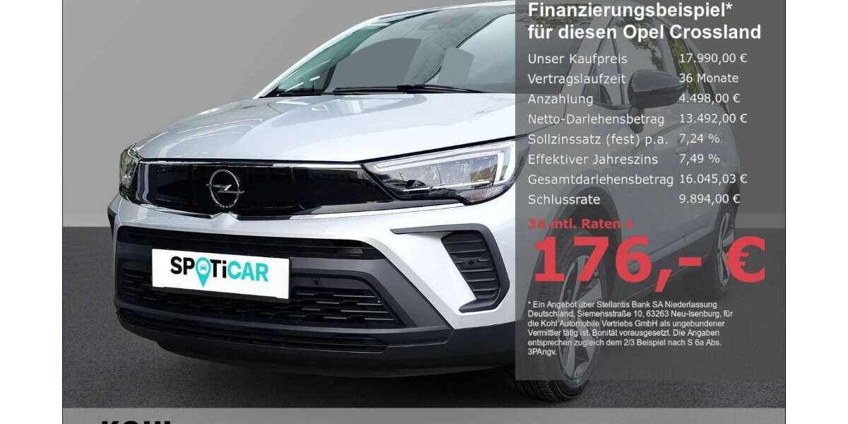 Opel Crossland 48.100 km 17.990 &euro; Aachen 52078